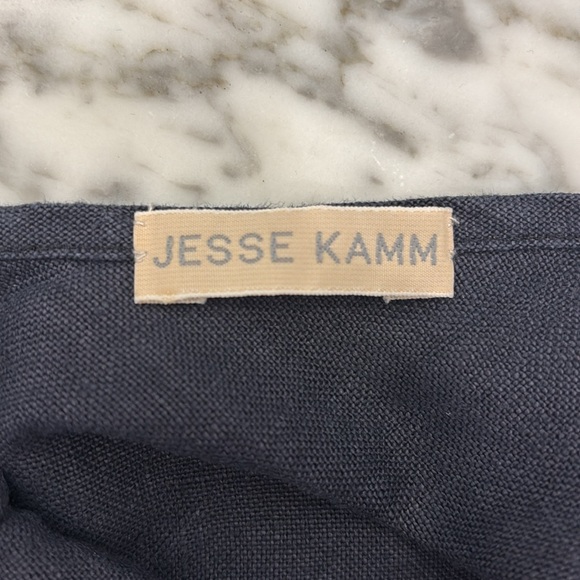 Women's Jesse Kamm Linen Dress in Navy, Size M - Picture 5 of 10